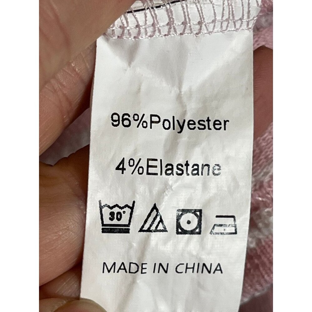 Colorful Knit Sweater Crop Top Pink S Striped Y2K Feminine Festival Concert 80s - Picture 5 of 7